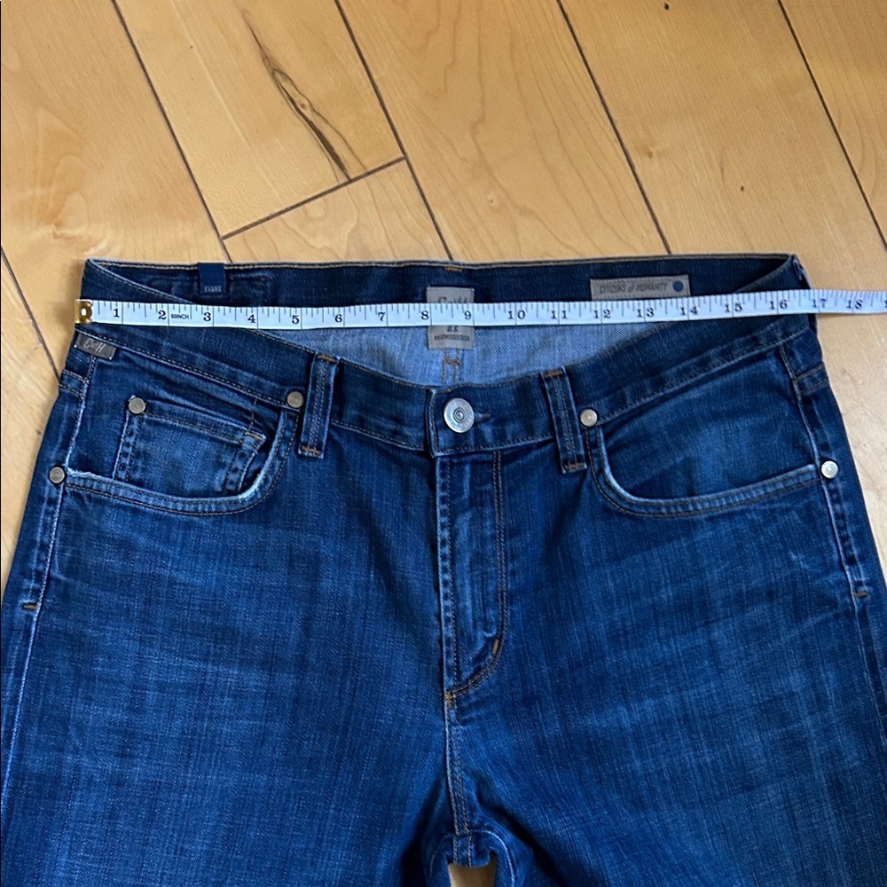 Citizens of Humanity Evans Men's Straight-Leg Jeans in Dark Blue Denim Size 34 - Picture 10 of 14